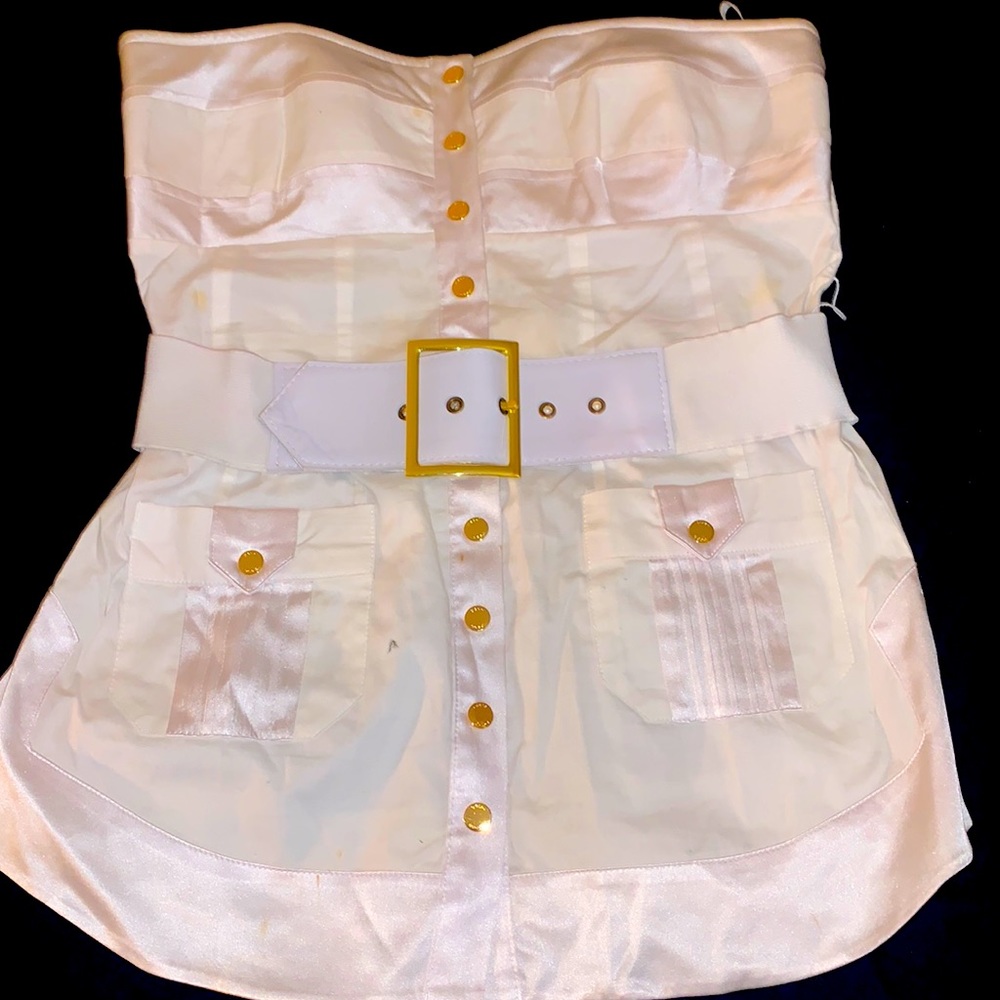 2b Bebe top white Medium